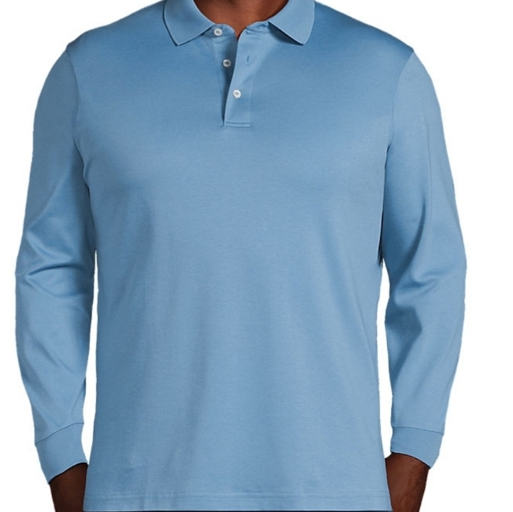 Lands' End Long Sleeve Polo 3X Tall